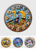 Beautiful Letter Clock Gift For Grandkids - Personalized Kid Wall Clock
