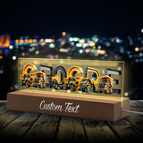 Construction Vehicles Name Light - Personalized Kid Custom LED Night Light