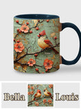 Beautiful Cardinals - Personalized Accent Mug