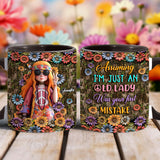 Assuming I'm Just an Old Lady Was Your First Mistake - Personalized Hippie Accent Mug