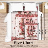 I Love You Forever - Personalized Couple Blanket