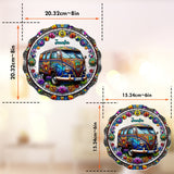 Cool Caravan - Personalized Hippie Window Hanging Suncatcher Ornament