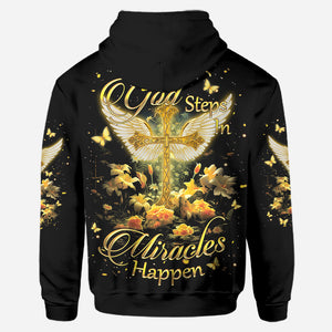 Miracles Happen Personalized Christian Hoodie and Leggings