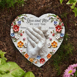 I Met You I Liked You - Personalized Couple Heart Shaped Stone