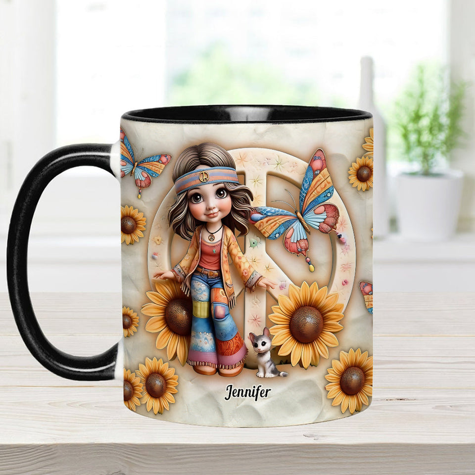 Hippie Soul - Personalized Hippie Accent Mug