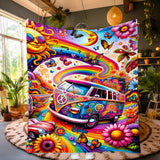 Awesome Bus - Personalized Hippie Blanket