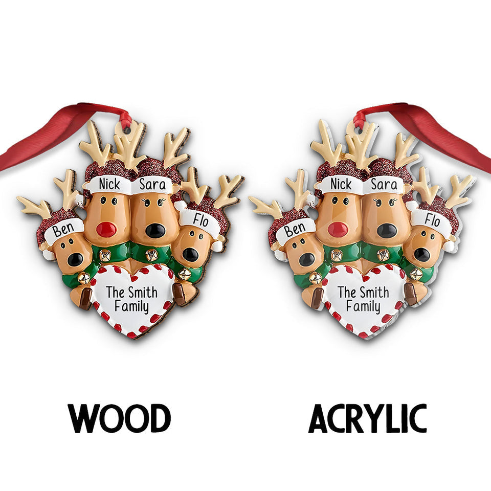 Happy Family - Personalized Family Ornament