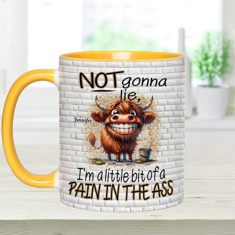 Not Gonna Lie - Personalized Accent Mug