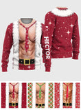 Hohoho I'm Your Santa - Personalized Couple Ugly Sweater