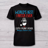 World's Best Farter In Training Farter - Personalized Father T-shirt And Baby Onesie
