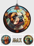 Love My Dog - Personalized Dog Window Hanging Suncatcher Ornament