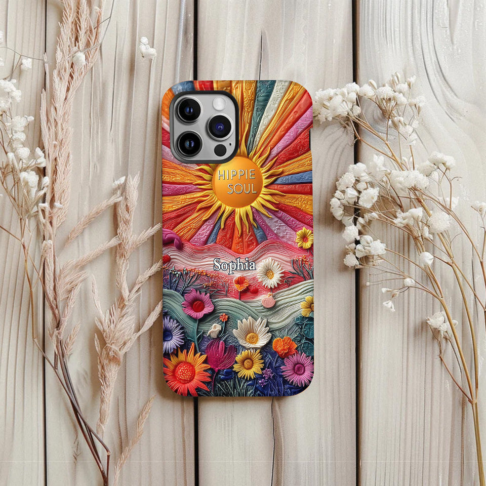 Hippie Soul - Personalized Hippie Full Print Phone Case