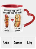You Are The Only One - Personalized Couple Heart Handle Mug