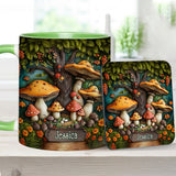 Mushroom Garden - Personalized Mushroom Accent Mug