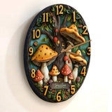 Mushroom Garden - Personalized Mushroom Wall Clock
