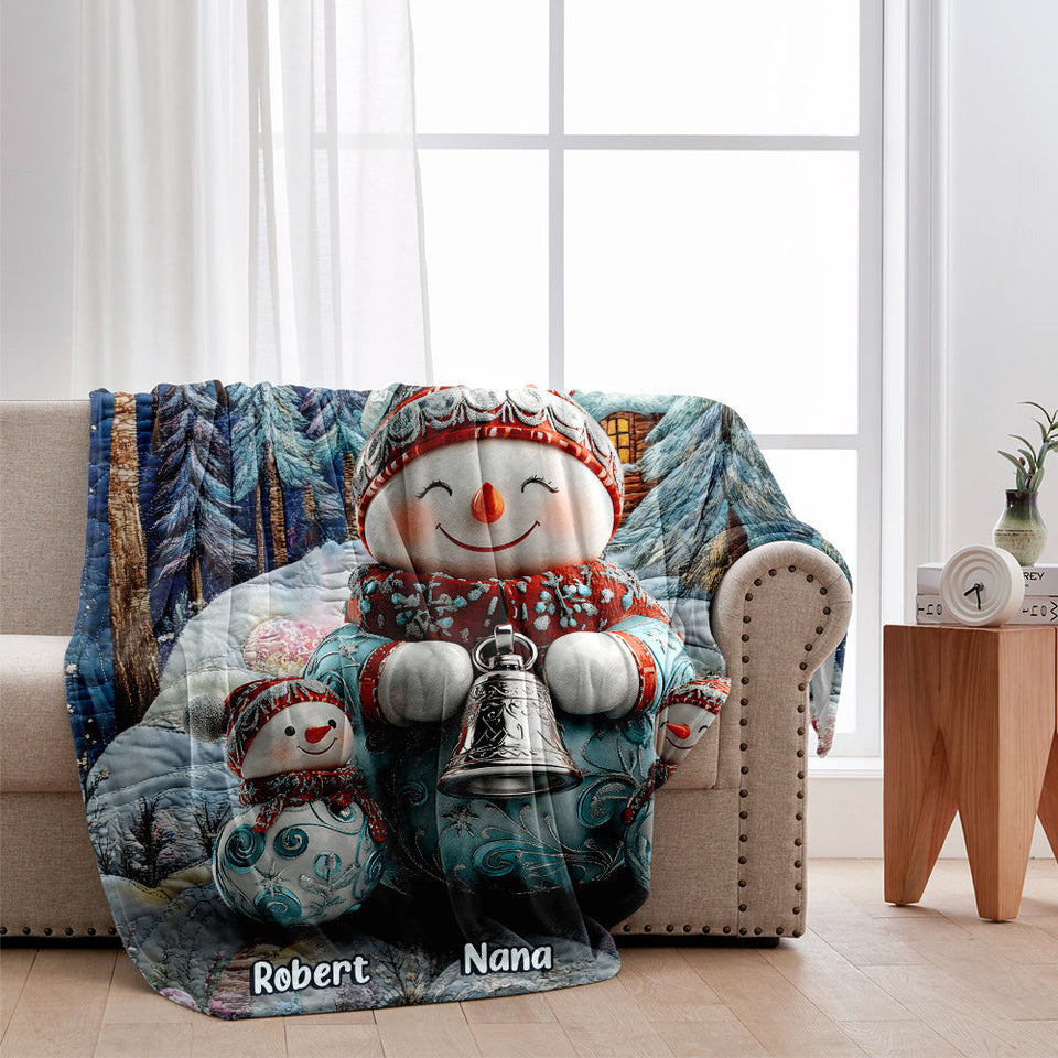 Merry Christmas - Personalized Grandma Blanket