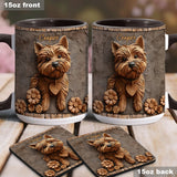 Cute Yorkshire Terrier - Personalized Dog Accent Mug