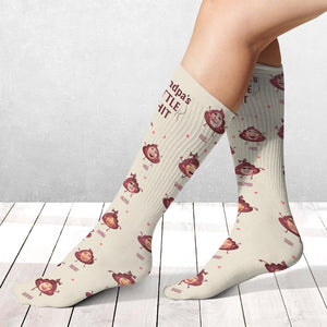 Daddy Little Shits - Gift for dad, grandma, grandpa, mom, uncle, aunt, brother, sister - Personalized Socks
