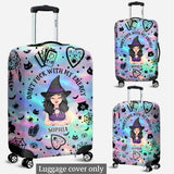 Don't F With My Energy - Personalized Witch Luggage Cover