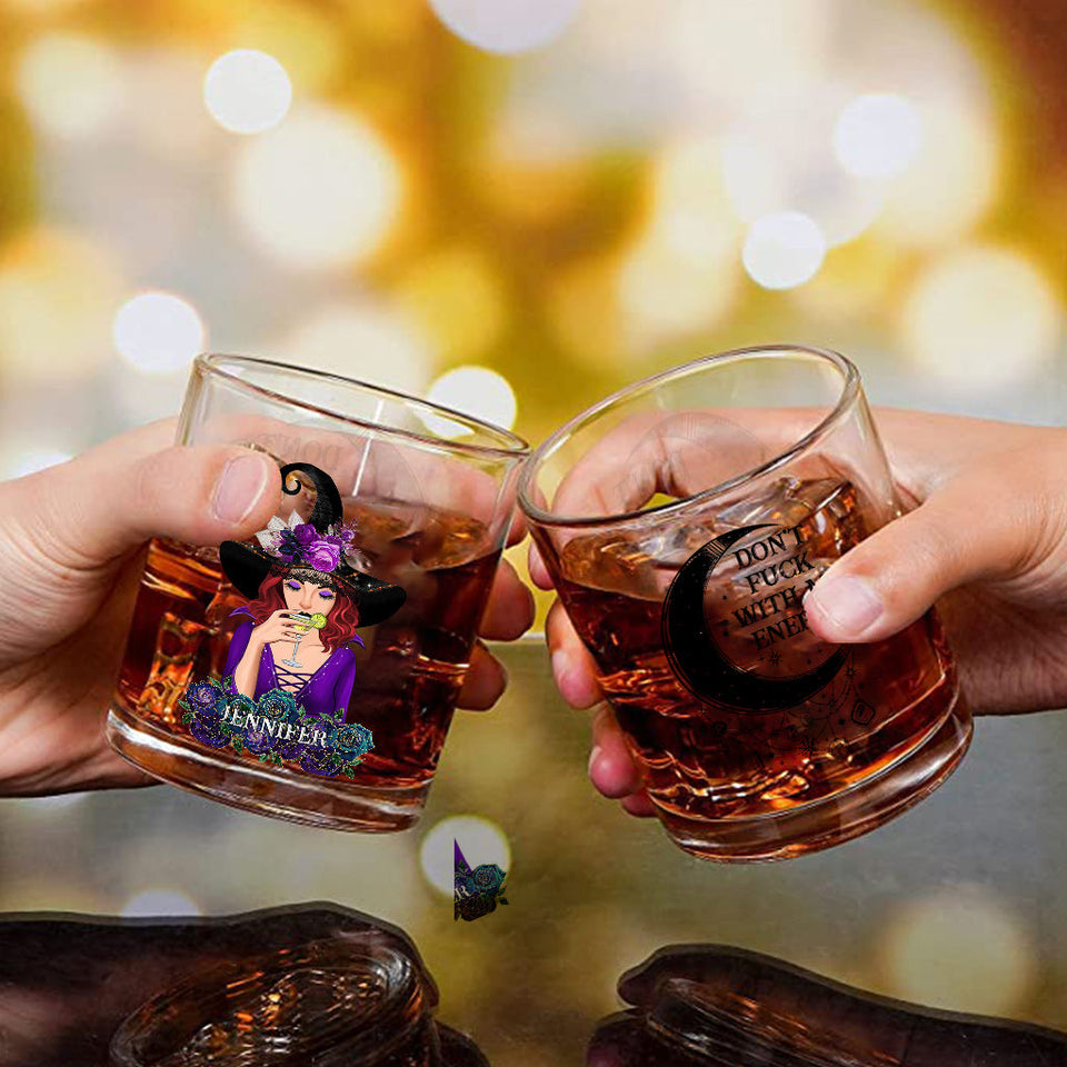 Don't F With My Energy - Personalized Witch Rock Glass