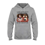 Just A Girl Who Loves Book - Personalized Book T-shirt & Hoodie