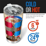 Dad's Little Cuties - Gift for dad, grandma, grandpa, mom, uncle, aunt - Personalized Tumbler