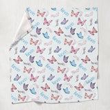 Butterfly Custom Name - Personalized grandson Blanket