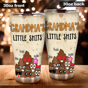 Dad's Little Cuties - Gift for dad, grandma, grandpa, mom, uncle, aunt - Personalized Tumbler