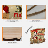 Dear Santa - Personalized Fishing Wood Sign