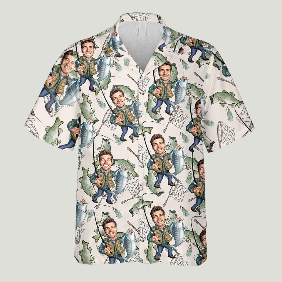 Gift For Fishing Dad, Husband, Uncle... - Personalized Fishing Hawaiian Shirt
