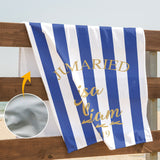 Wedding Towel - Personalized Couple Beach Towel