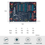 You Will Always Be My Grandson - Personalized Grandma Blanket