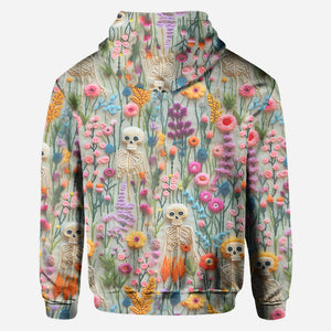 Floral Skeleton - Personalized Skull All Over Shirt
