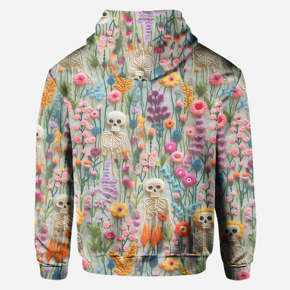 Floral Skeleton - Personalized Skull All Over Shirt