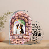 No Longer By My Side - Personalized Dog Custom Shaped Acrylic Plaque