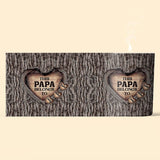 Dad's Heart - Gift for dad, grandma, grandpa, mom, uncle, aunt, brother, sister - Personalized Candle With Wooden Lid