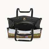 3 Barrels 2 Hearts 1 Dream - Personalized Horse Leather Handbag