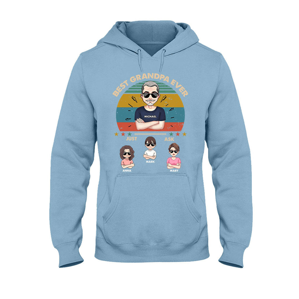 Best Dad Ever - Gift for dad, dad, mom, grandpa, grandma, grandpa - Personalized T-shirt And Hoodie