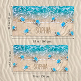 Into The Sea - Personalized Sea Lover Beach Towel
