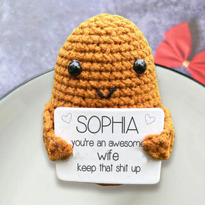 Positive Potato - Personalized Couple Hand Knitted Figurine
