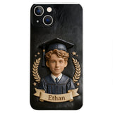 Graduation Gift - Personalized Graduation 3D Embossed Leather Phone Case