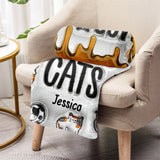 Yes I Really Do Need All These Cats - Personalized Cat Blanket