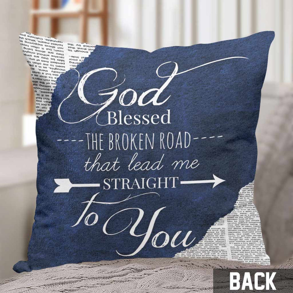 You Smile I Fell In Love - Personalized Couple Throw Pillow