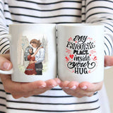 My Favourite Place Is Inside Your Hug - Personalized Couple Mug