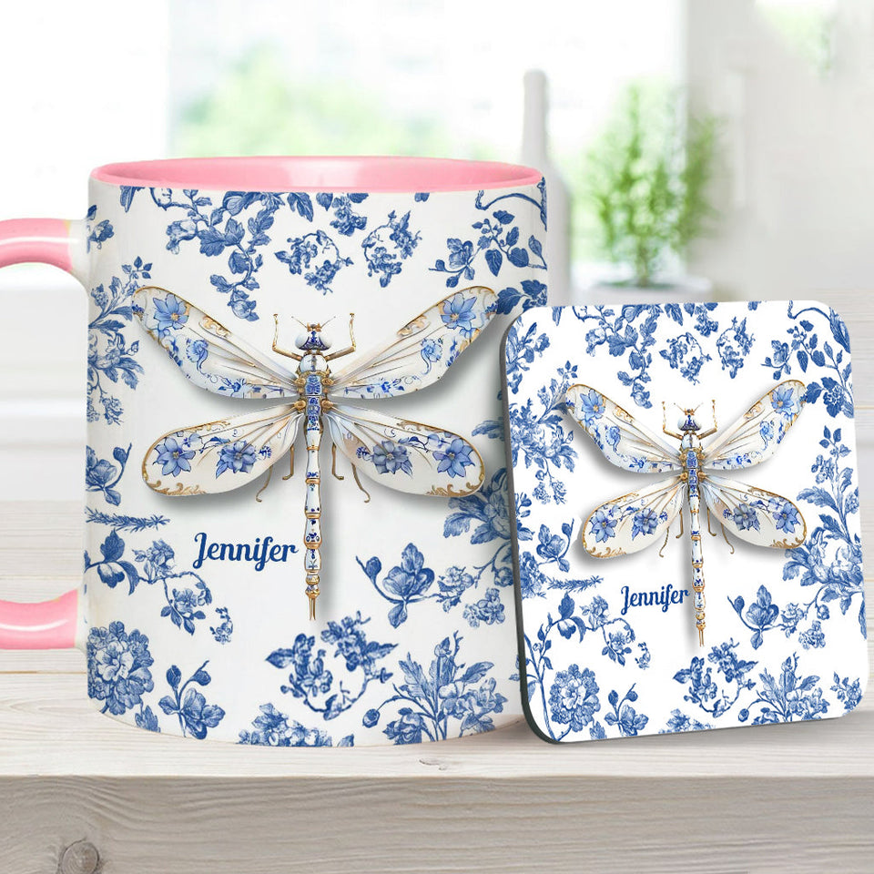 Love Dragonflies - Personalized Gardening Accent Mug