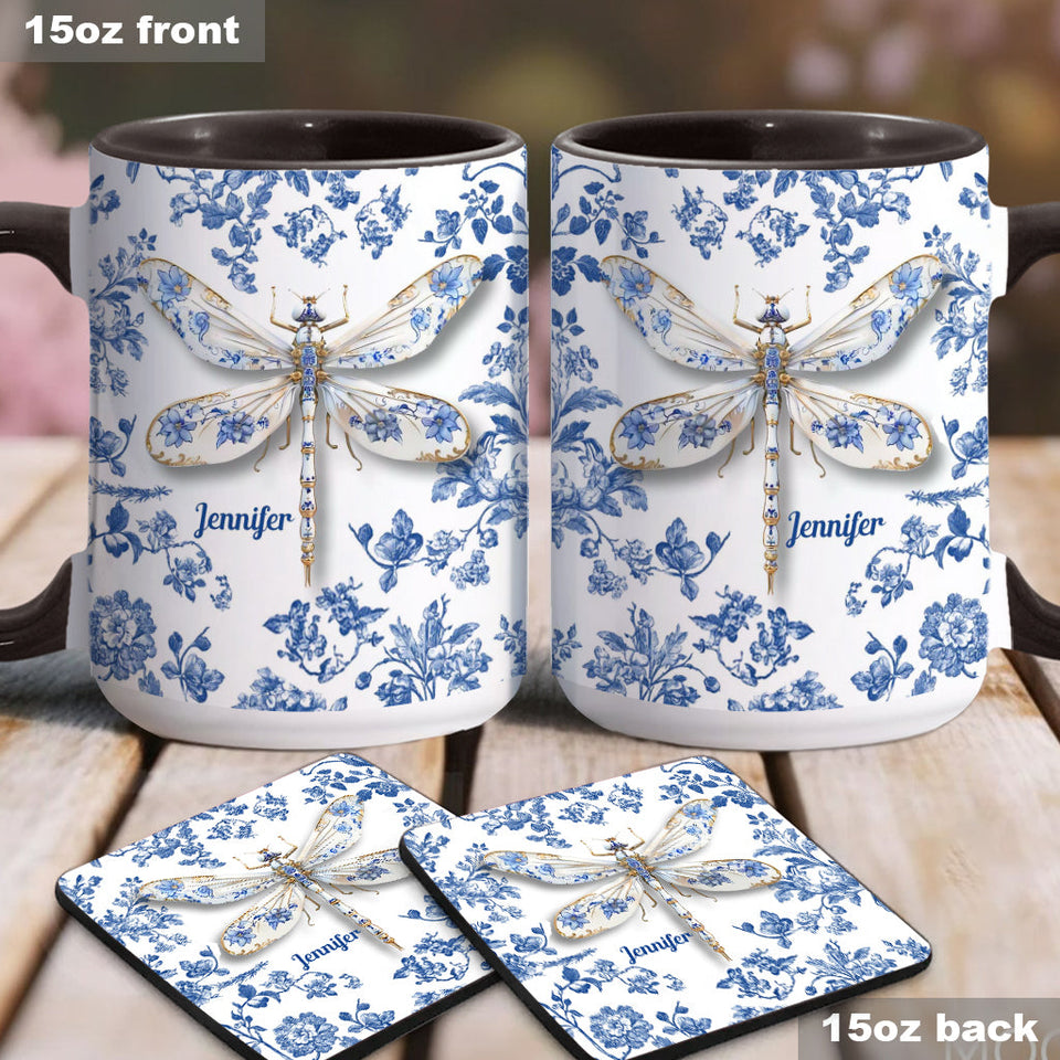 Love Dragonflies - Personalized Gardening Accent Mug