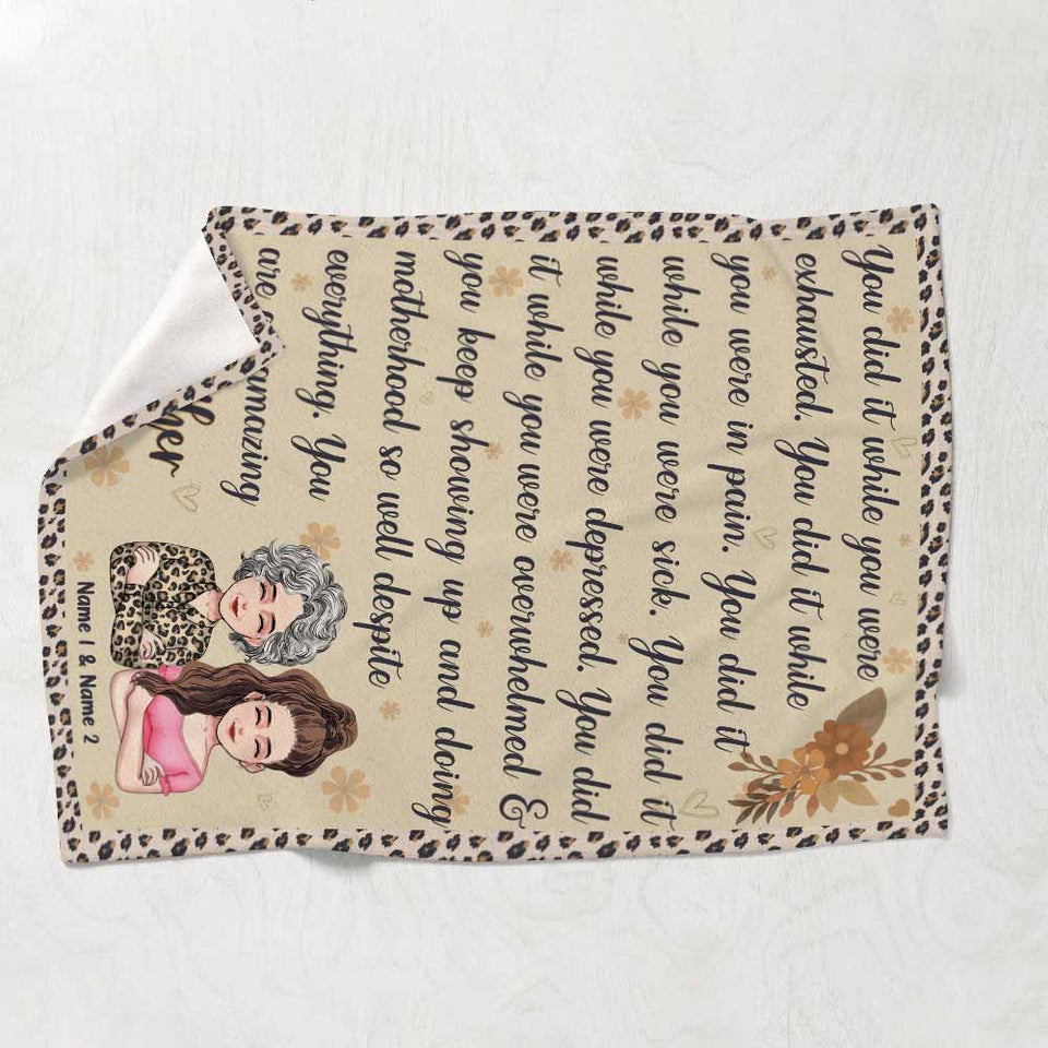 You Are An Amazing Mother - Personalized Mother's Day Mother Blanket