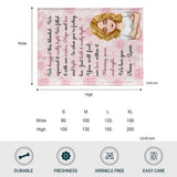 Love Name Blanket - Gift for mom, grandma, aunt, granddaughter, daughter - Personalized Blanket