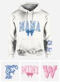 Blue & Pink Floral Toile Mama, Grandma - Personalized Mother All Over Shirt