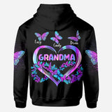 Grandma's Butterflies - Personalized Grandma All Over Shirt